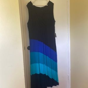 Point Zero colour block jersey maxi dress